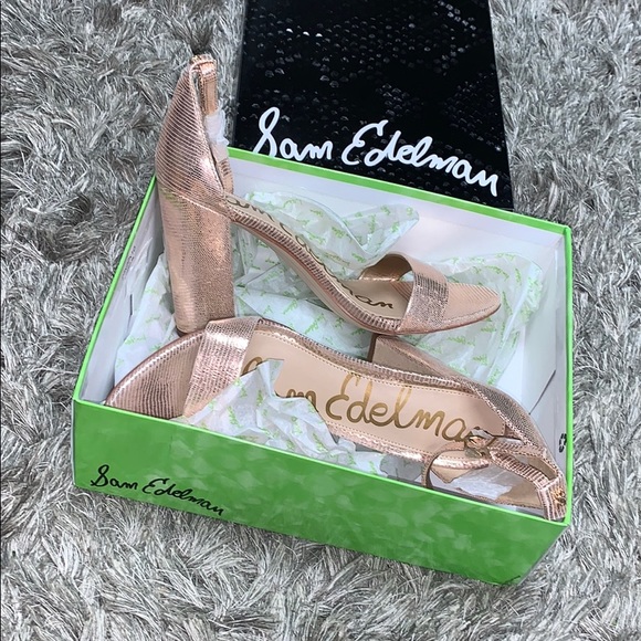 Sam Edelman Shoes - Sam Edelman Blush Gold Heels